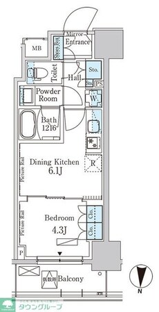 パークアクシス錦糸公園の物件間取画像